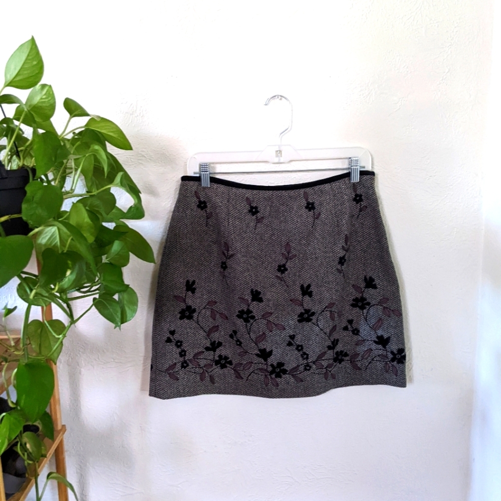 Embroidered Mini Skirt